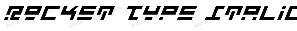 Rocket Type Italic字体转换